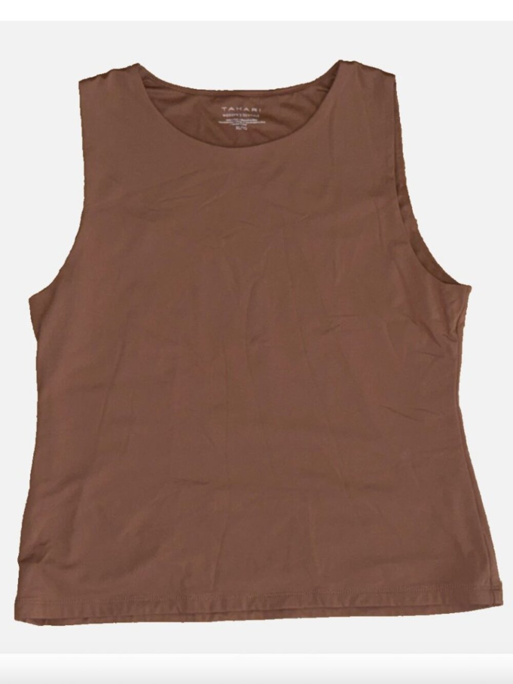 Women's Caramel-Colored Modern Essentials Tank Top x Tahari (XL)